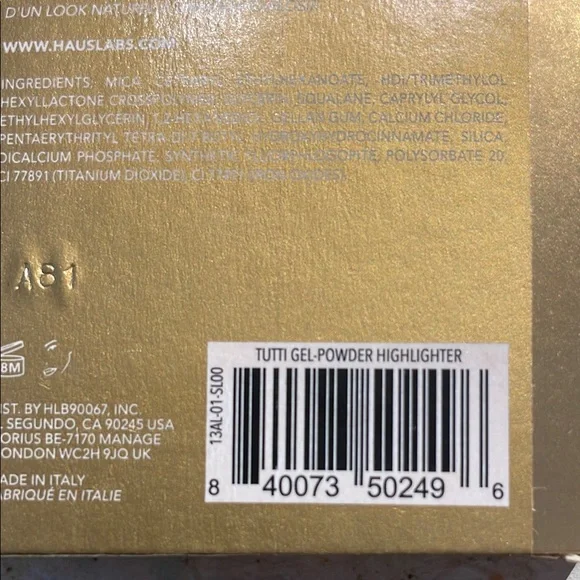 Haus Labs By Lady Gaga Tutti Gel-Powder Highlighter in Luce del sol - Picture 2 of 3